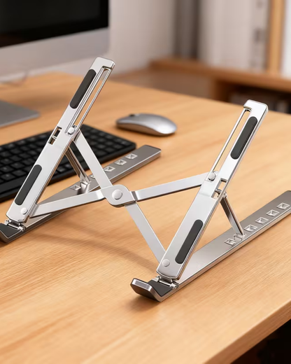 Soporte de aluminio plegable para laptop