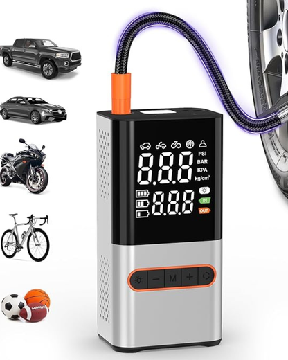 INFLADOR PORTATIL 12UV PARA LLANTAS DE AUTOMOVIL
